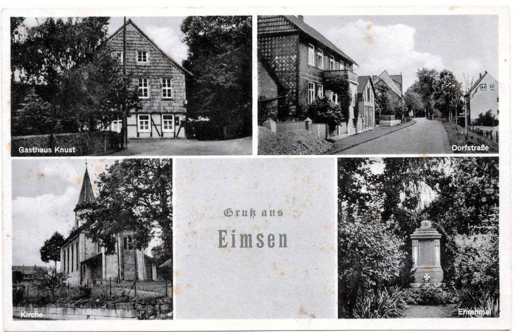 Postkarte aus den frühen 1950ern